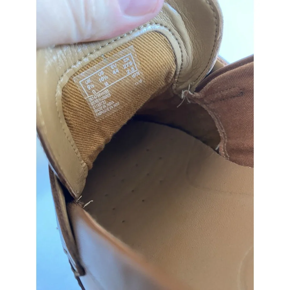 Clarks TILDEN FREE Slip-on Loafer Brown‎ Leather Shoes Mens Size 10.5 M Office
